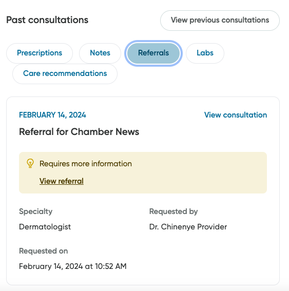 Un exemple de carte de références.